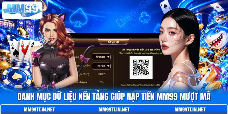 Danh mục dữ liệu nền tảng giúp nạp tiền MM99 mượt mà